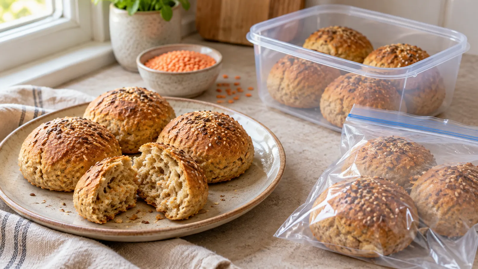 Можно ли замораживать булки из чечевицы