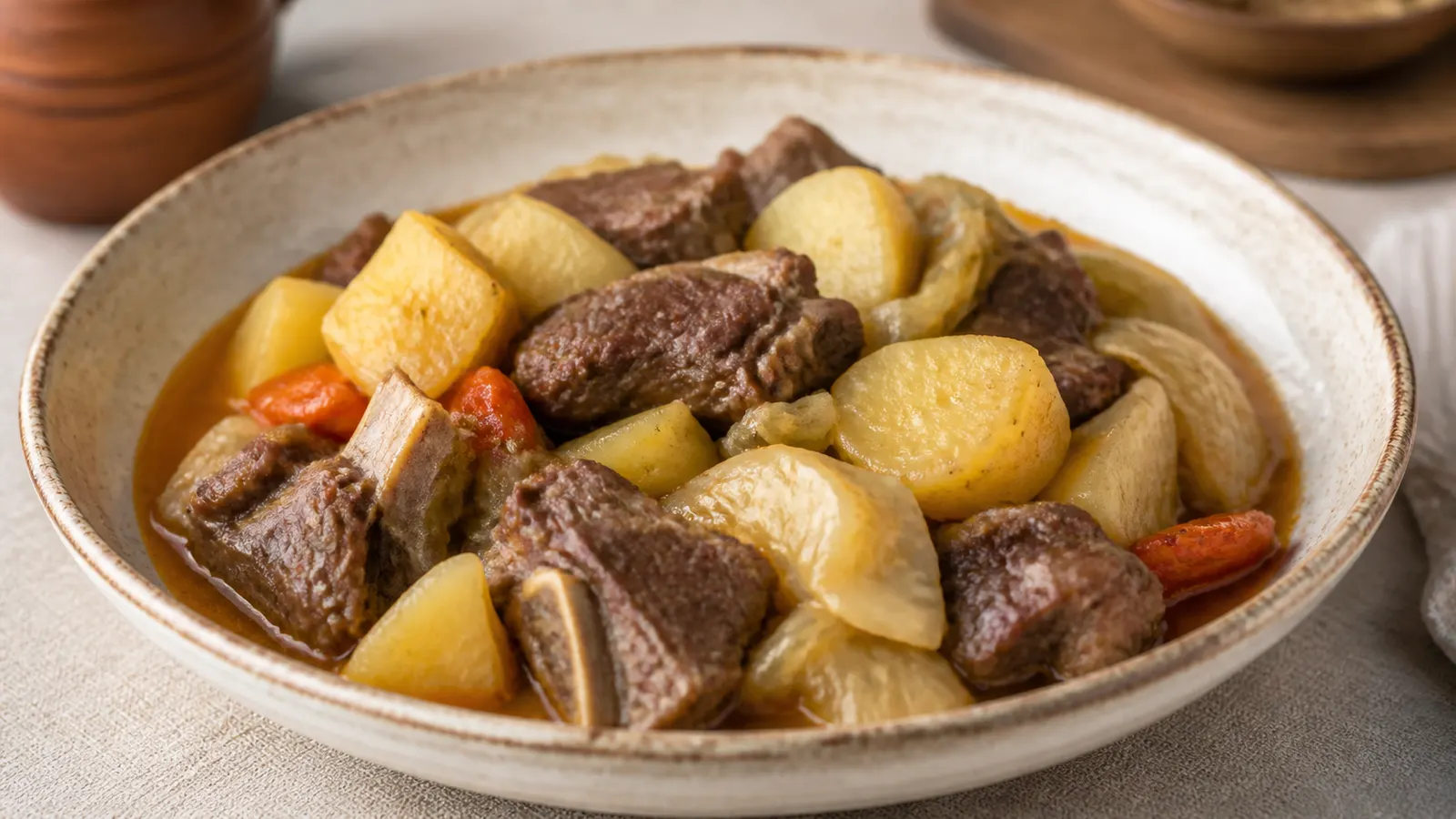 Дымляма с бараниной, картофелем и капустой