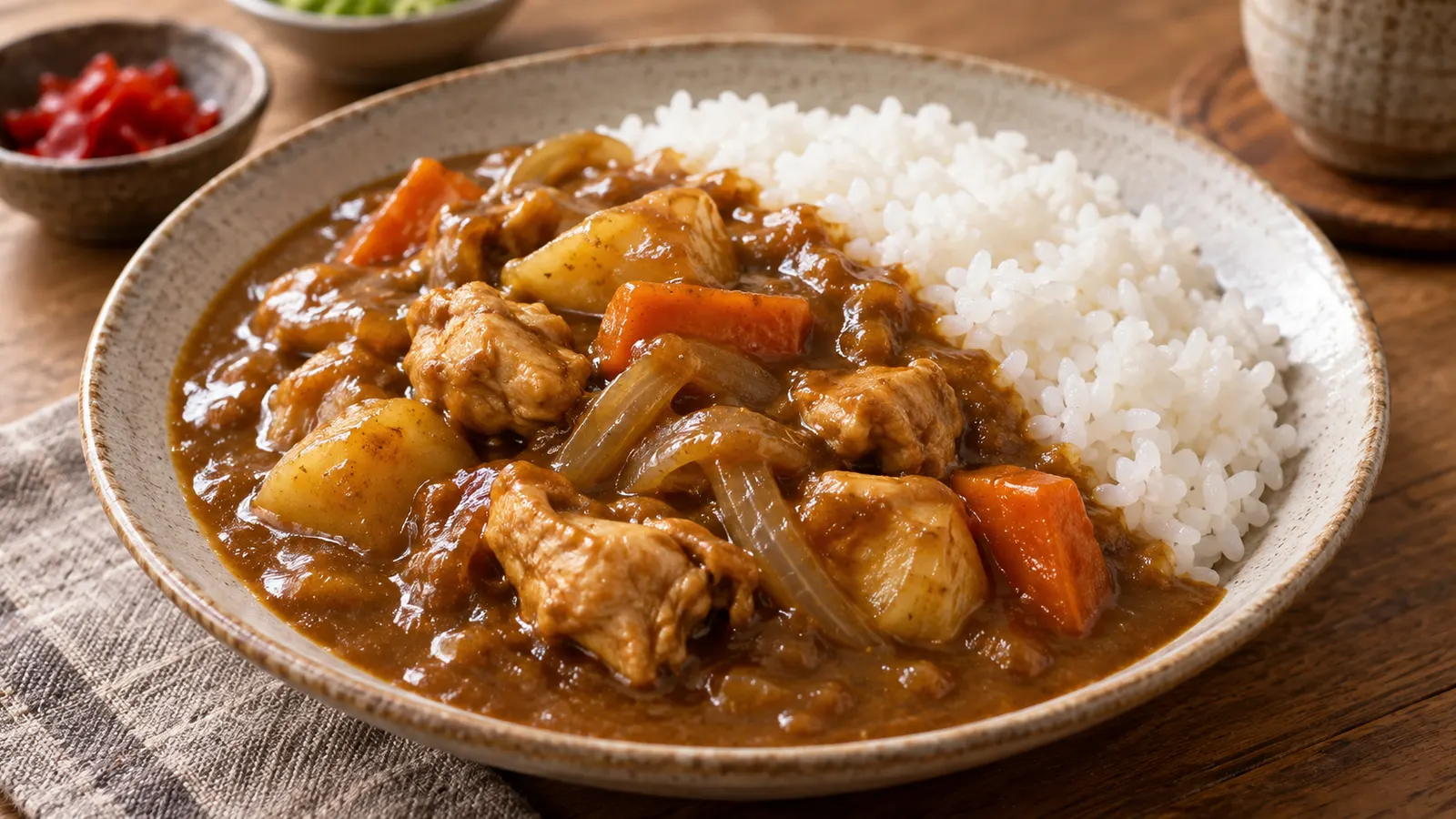 Японское карри с курицей и овощами